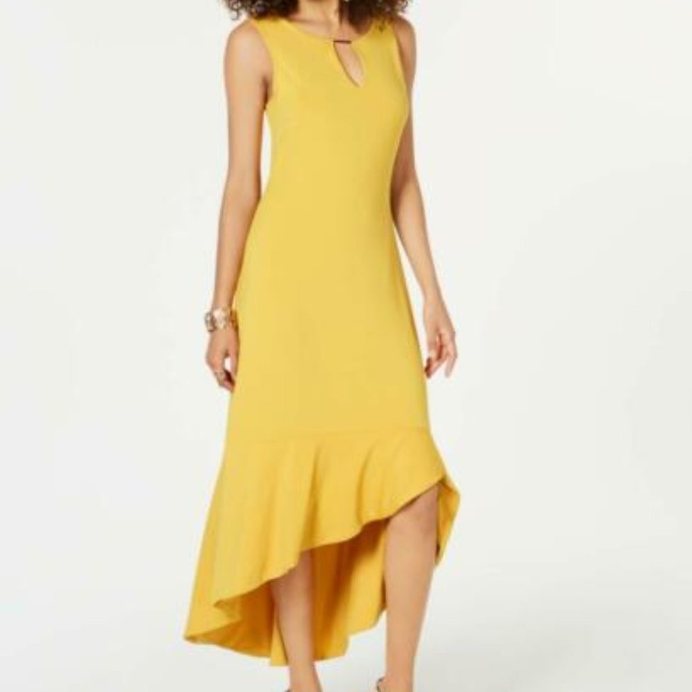 Thalia Sodi Womens Flounce-Hem Maxi Dress